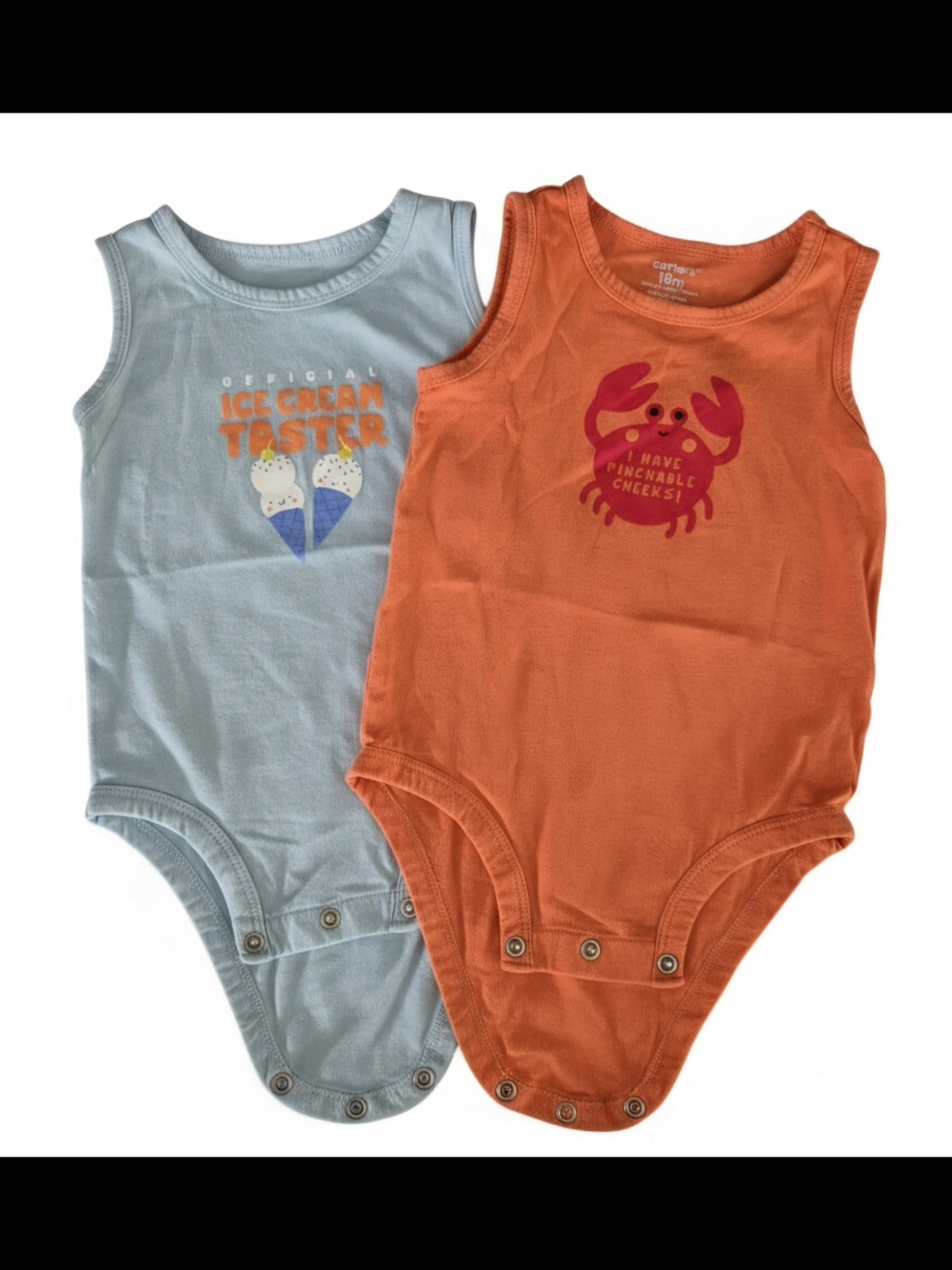Carter's Summer Tank  Bodysuits Set Of 2  Size 18 Months